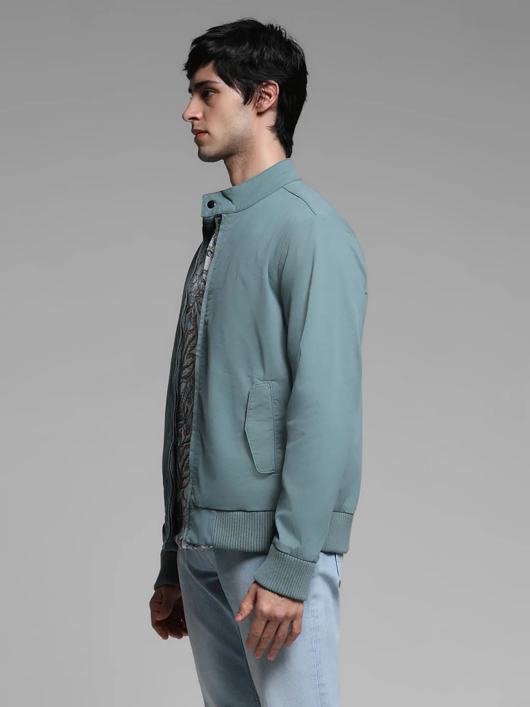 Sage Green Bomber Jacket