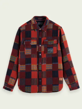 Scotch & Soda - Patched Check Jacquard Overshirt