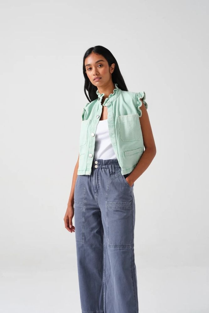 Seventy + Mochi Pablo Waistcoat - Washed Mint