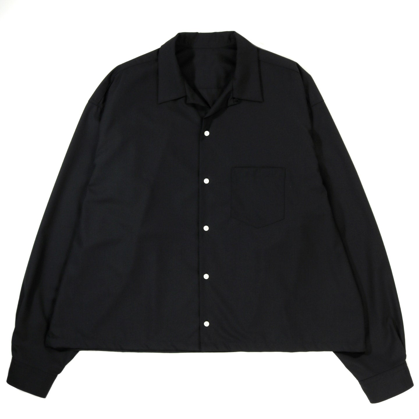 SILLAGE LONG SLEEVE OVERSHIRT BLACK