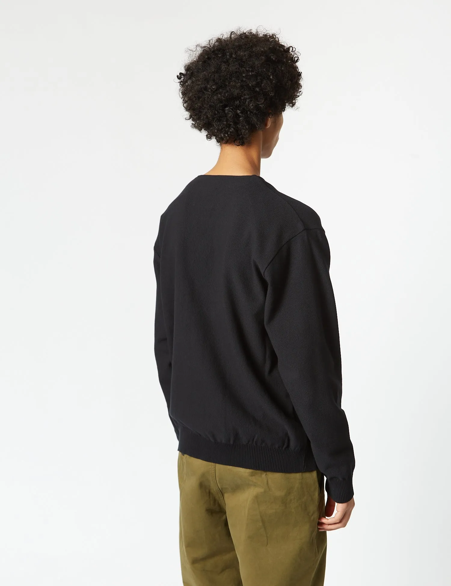 Snow Peak Co/Pe Knit Cardigan - Black