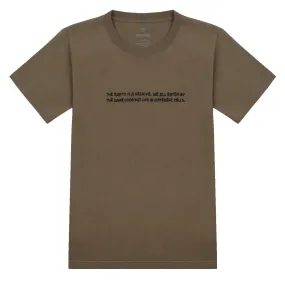 Snow Peak Typography Tee Brown