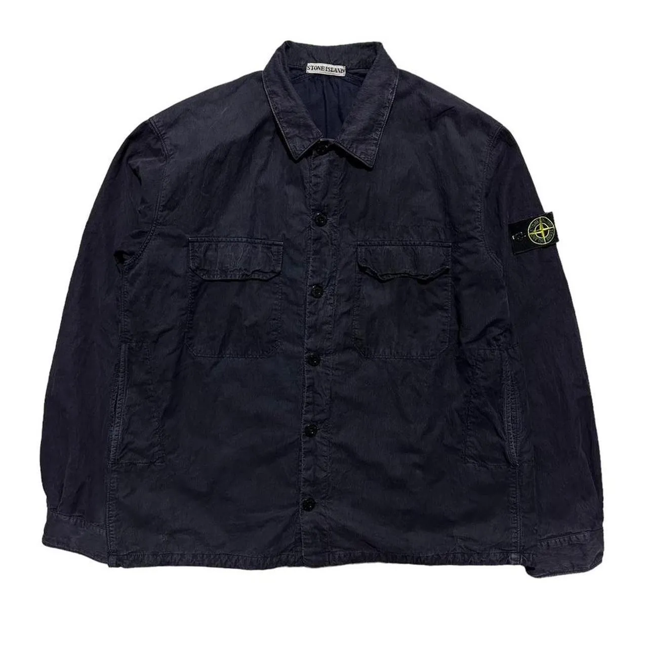 Stone Island Brushed Cotton Double Pocket Overshirt