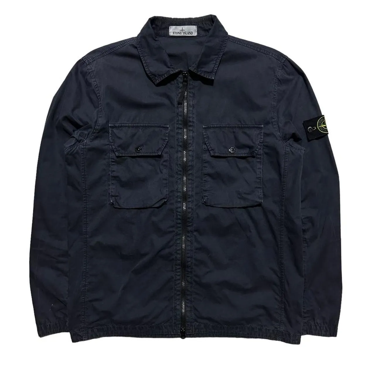 Stone Island Double Pocket Canvas Overshirt