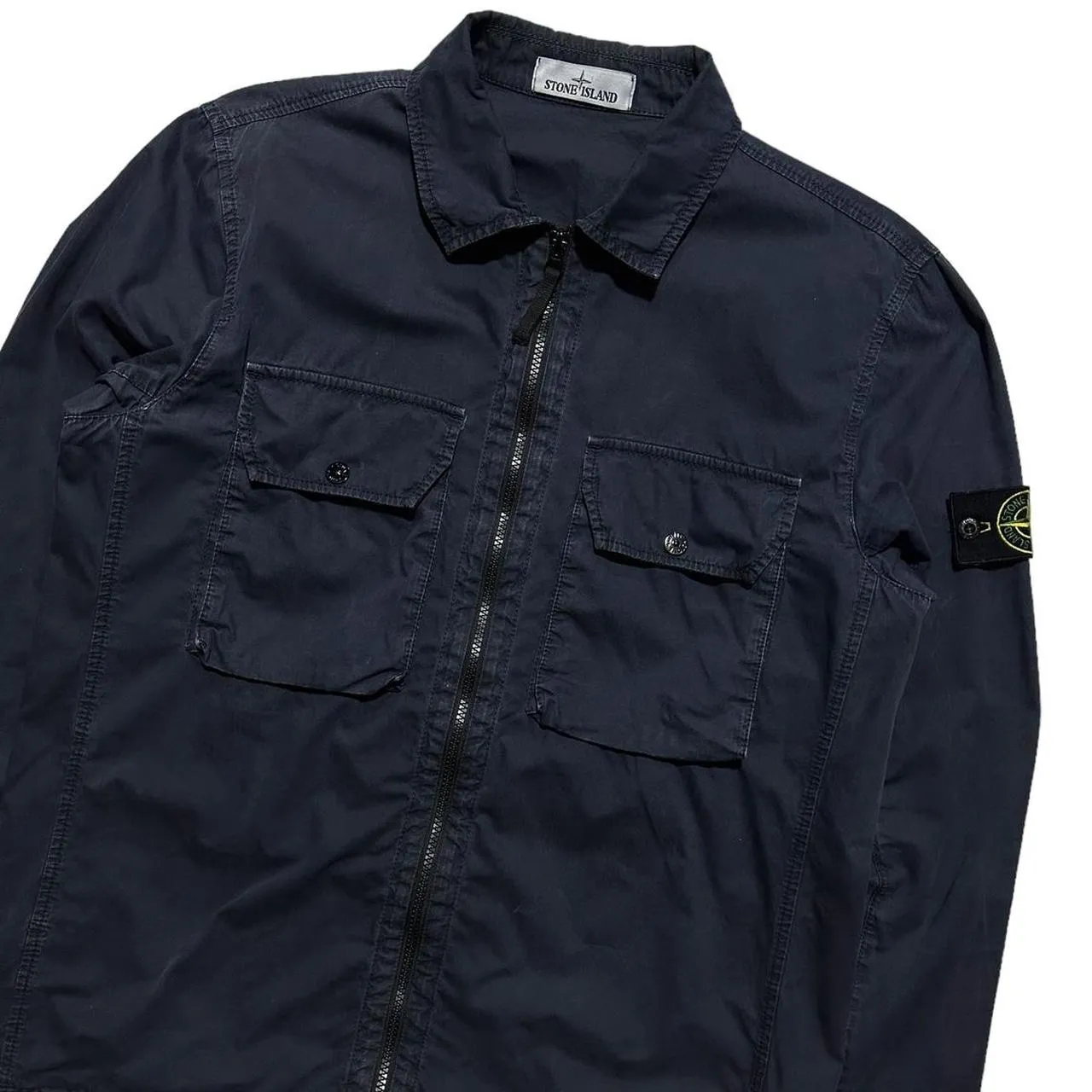 Stone Island Double Pocket Canvas Overshirt