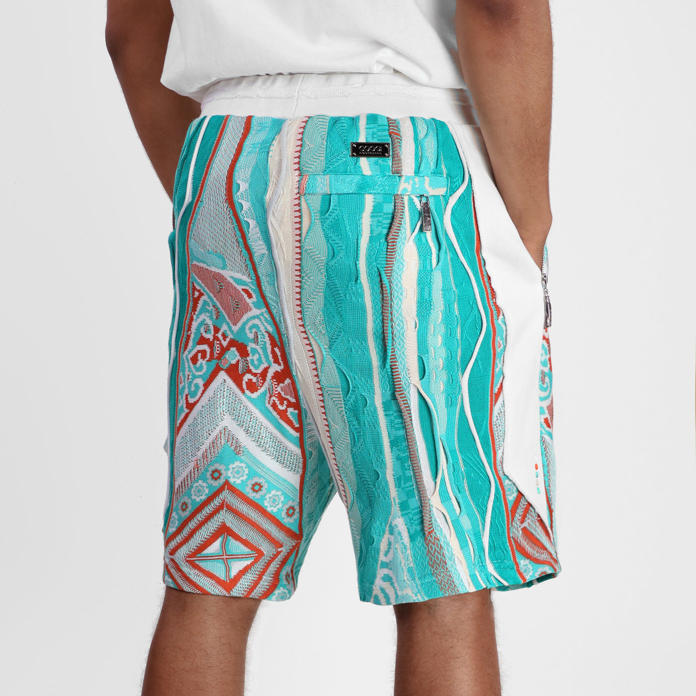 Sweater Pieced Fleece Shorts - South Beach