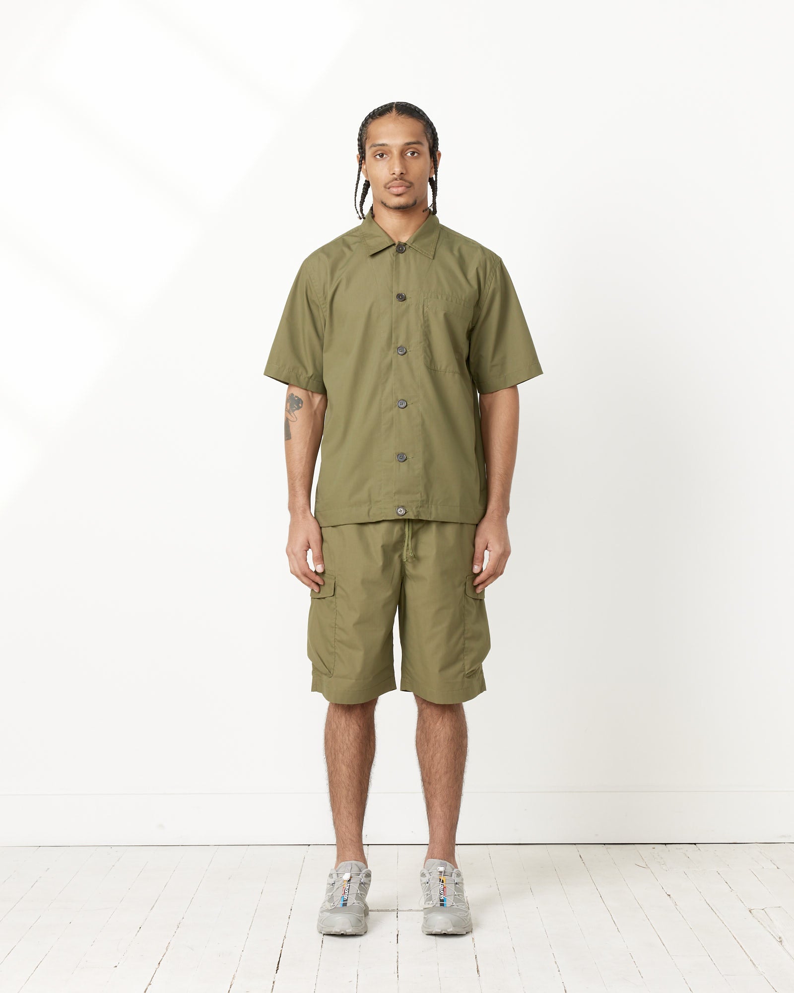 Tech Overshirt in Olive