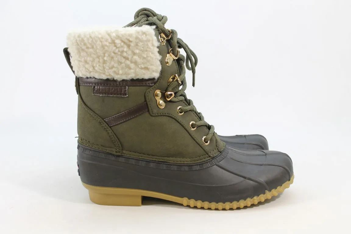 Tommy Hilfiger Rian Women's Olive Boots 7M(ZAP17727)