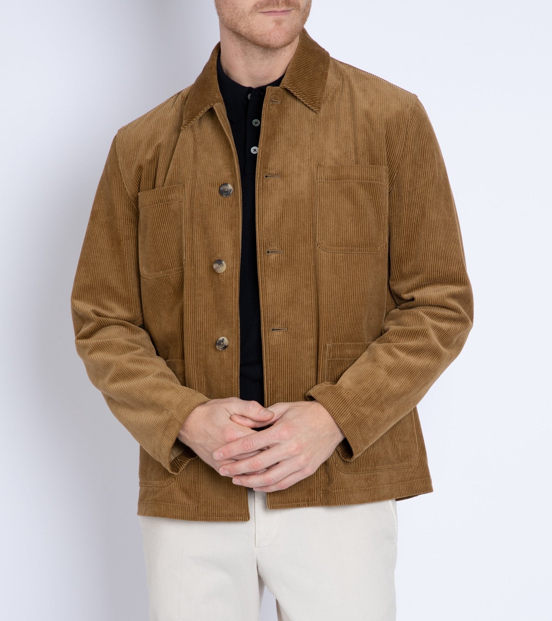 Trunk Aldford Corduroy Chore Jacket: Tan