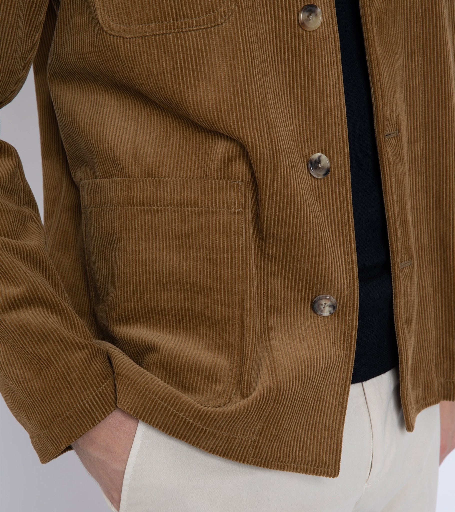 Trunk Aldford Corduroy Chore Jacket: Tan