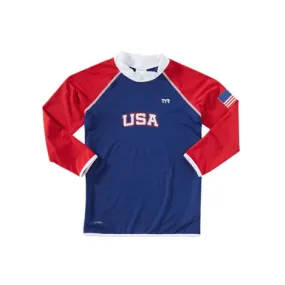 TYR Boys USA Rashguard - 2022