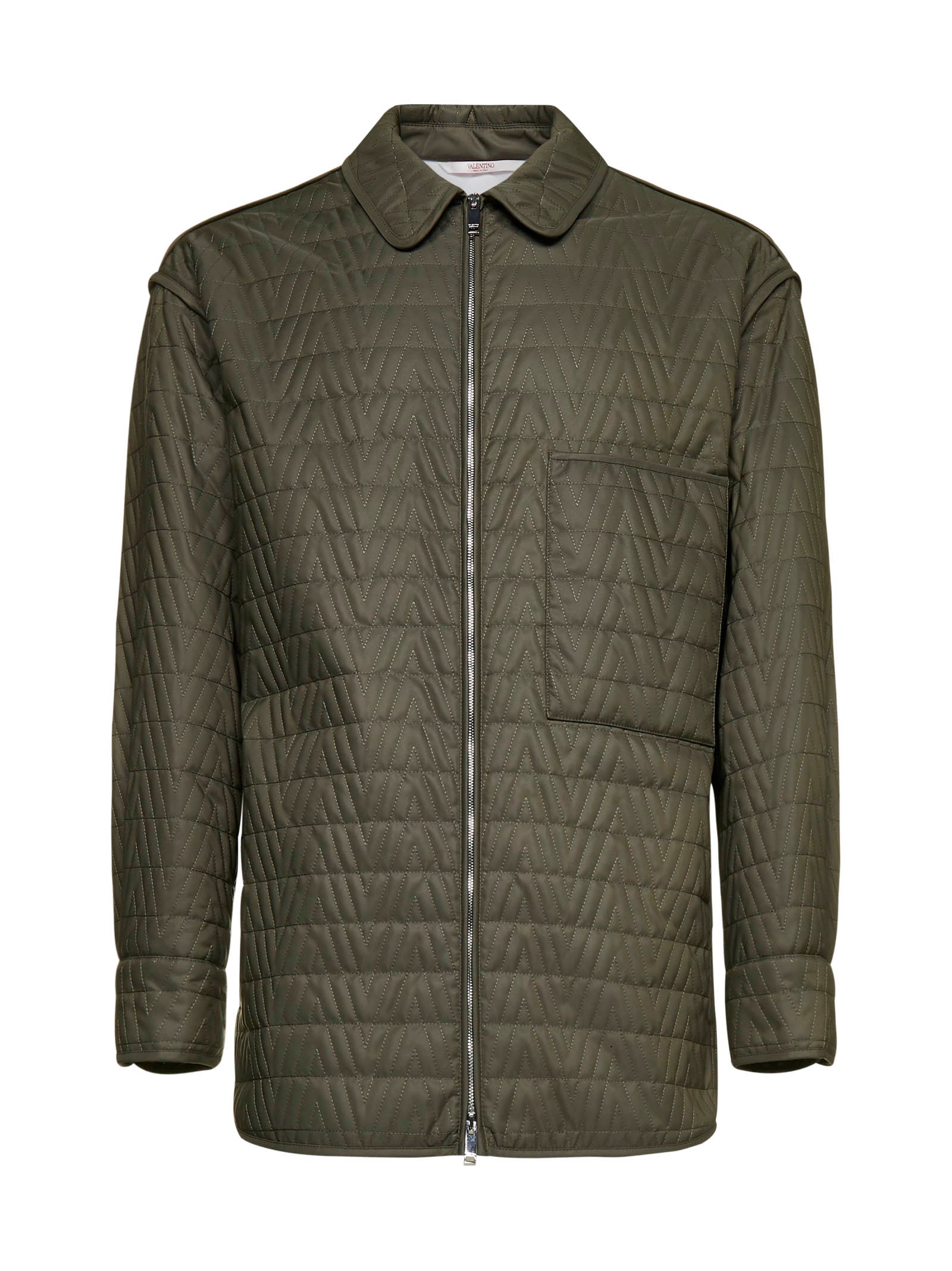 Valentino Quilted Zipped Overshirt