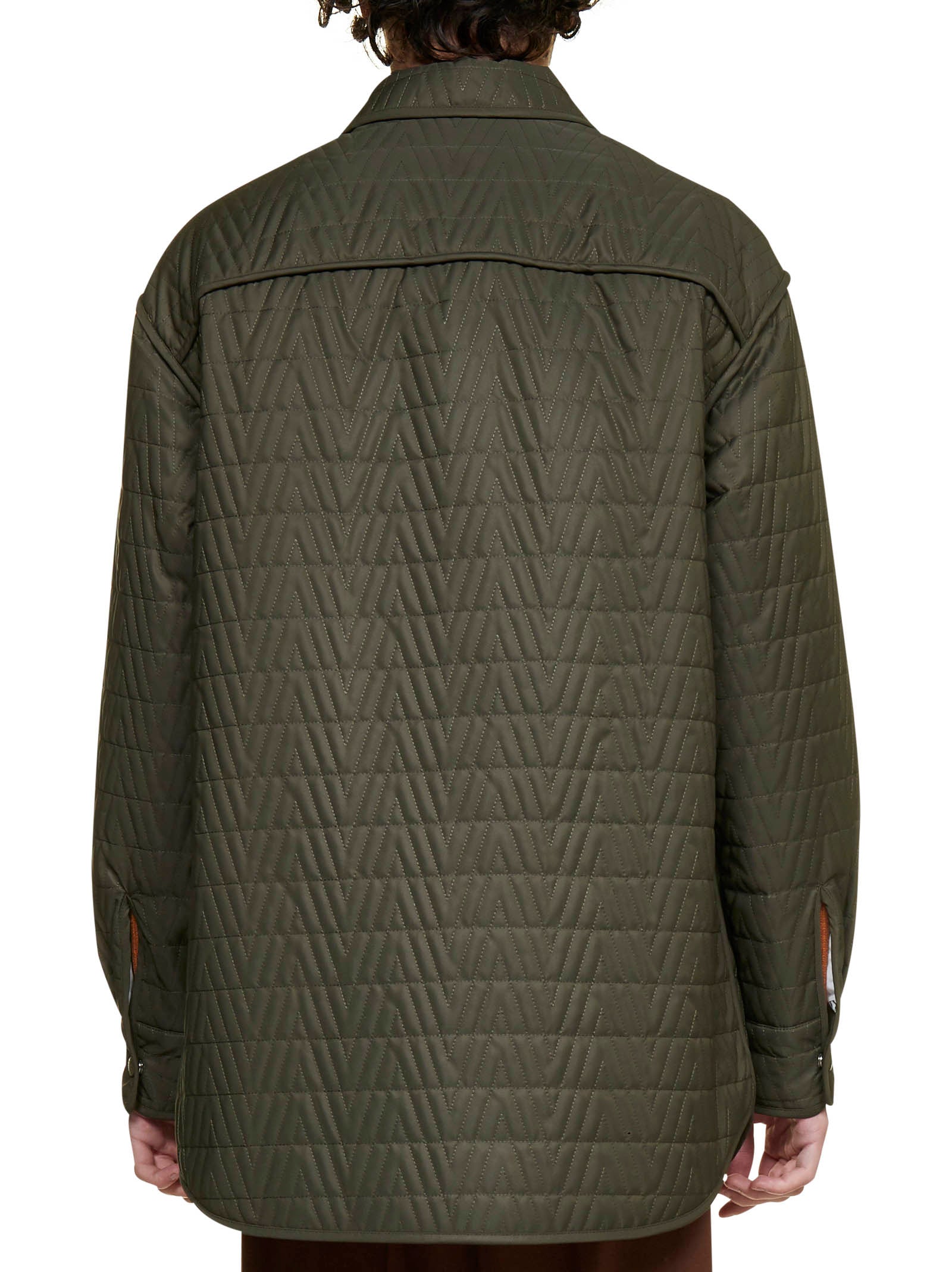 Valentino Quilted Zipped Overshirt