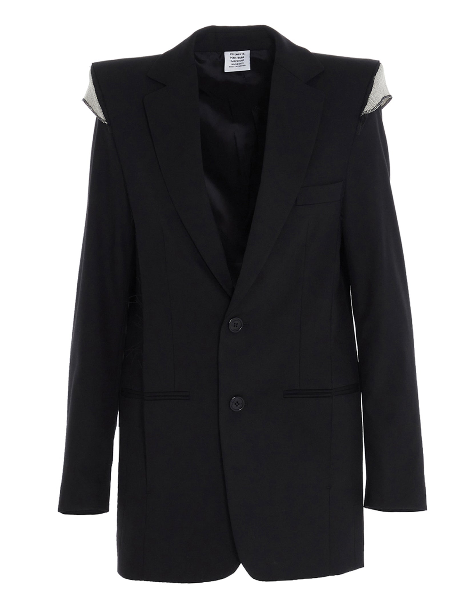 Vetements Cut-Out Single-Breasted Blazer