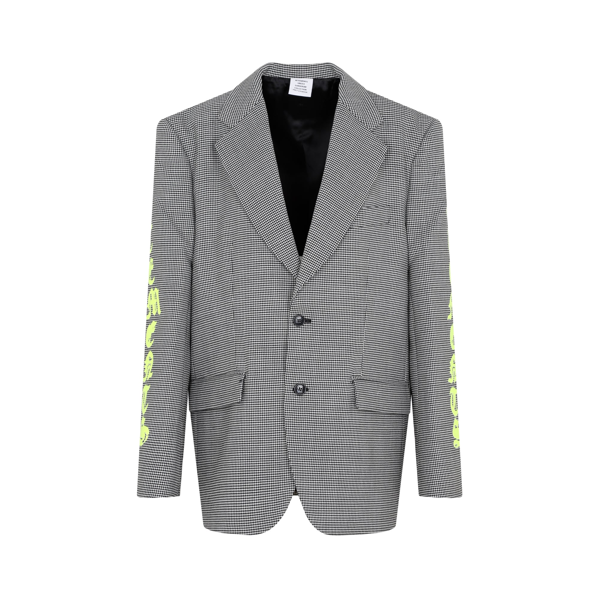 Vetements Graphic Printed Single-Breasted Blazer