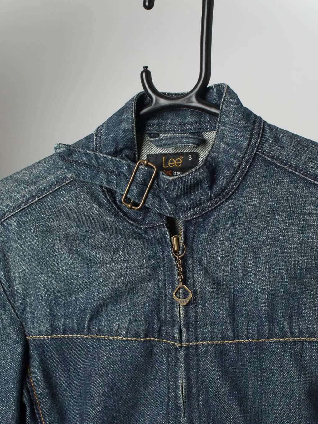 Vintage Lee X-Line denim jacket with cut out back – Small