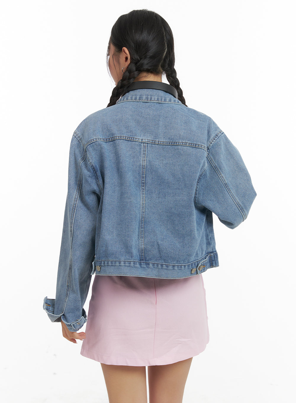 Washed Buttoned Denim Jacket OA402