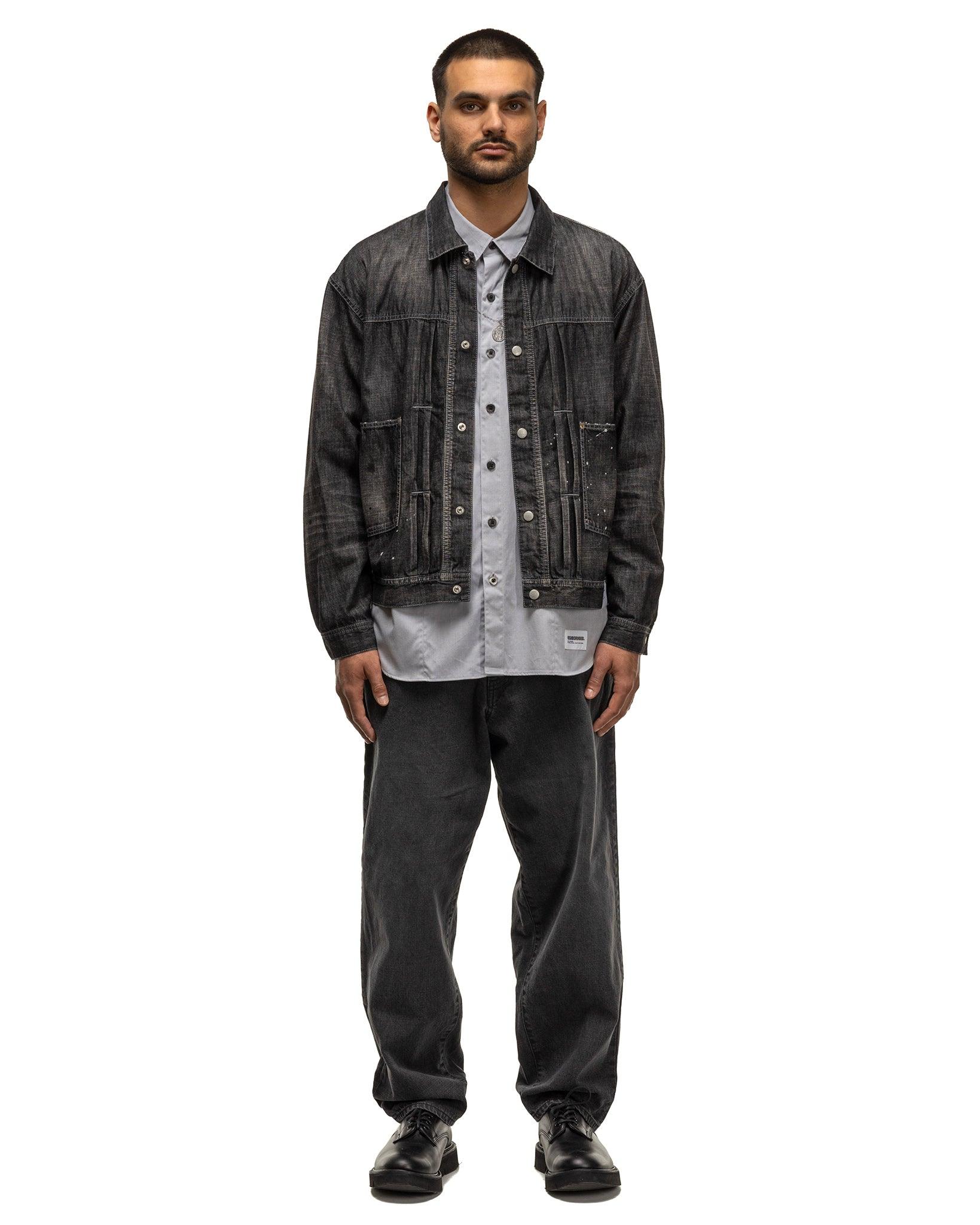 Washed Lightweight Denim Jacket Black