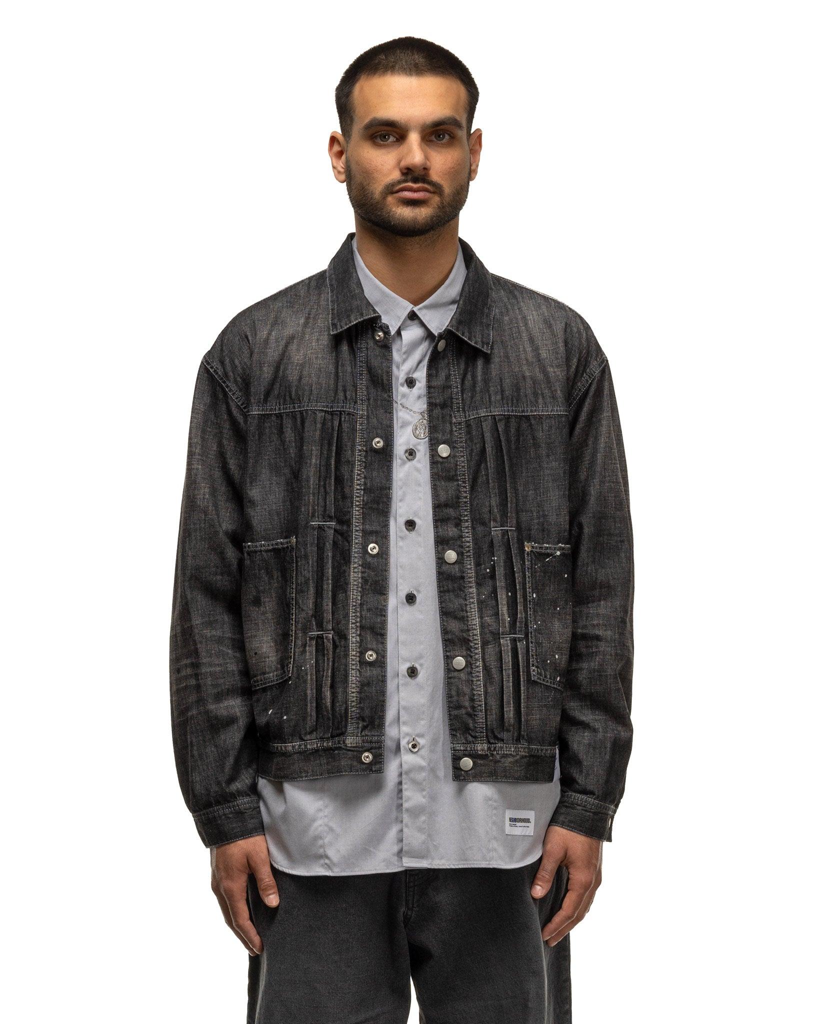 Washed Lightweight Denim Jacket Black