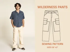 Wilderness pants sewing pattern- Sizes 26-42