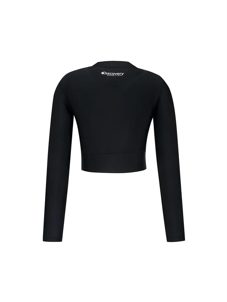 [WMS] Hot Summer Crop Rashguard Black