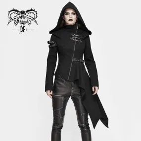 Women's Gothic Irregular Jackets With Hood