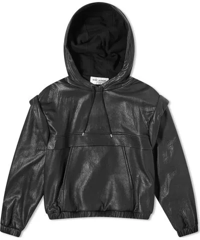 Yves Saint Laurent Men's Leather Hoodie