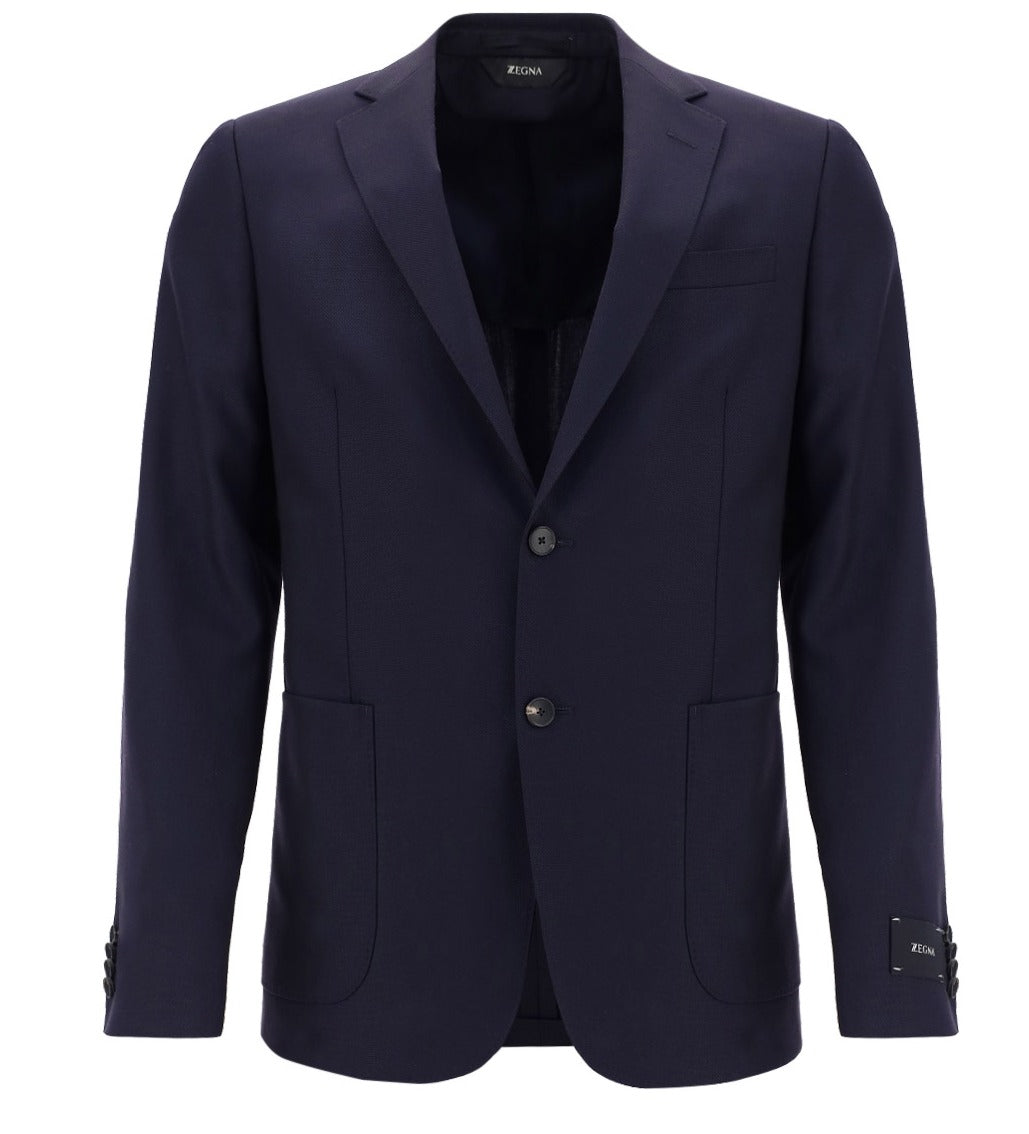 Z Zegna Single-Breasted Tailored Blazer